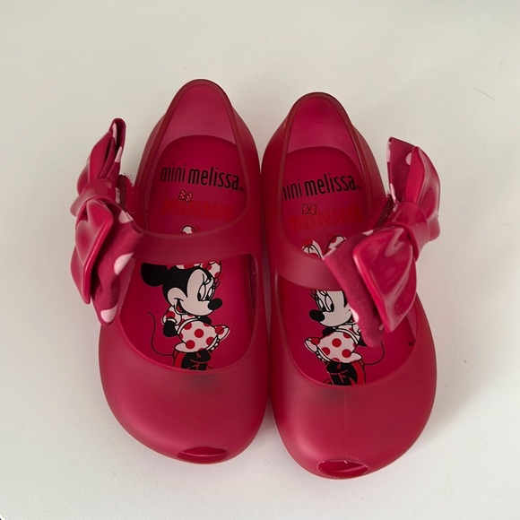 Mini Melissa Pink Minnie Mouse shoes - Picture 1 of 4